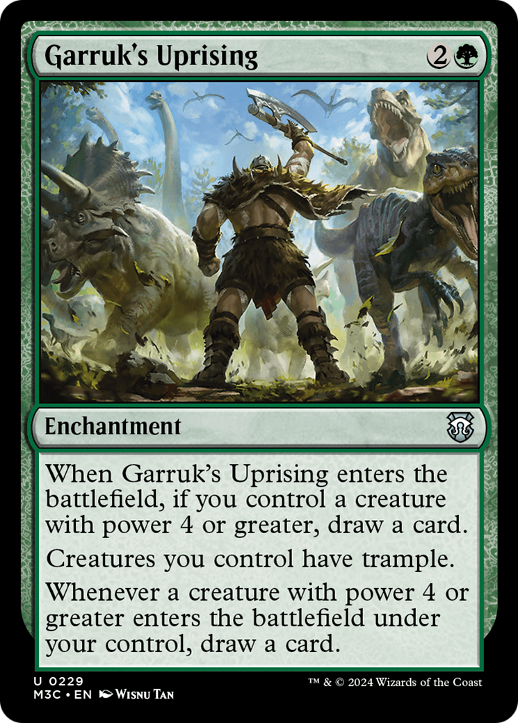 Garruk's Uprising (Ripple Foil) [Modern Horizons 3 Commander] MTG Single Magic: The Gathering | Red Claw Gaming