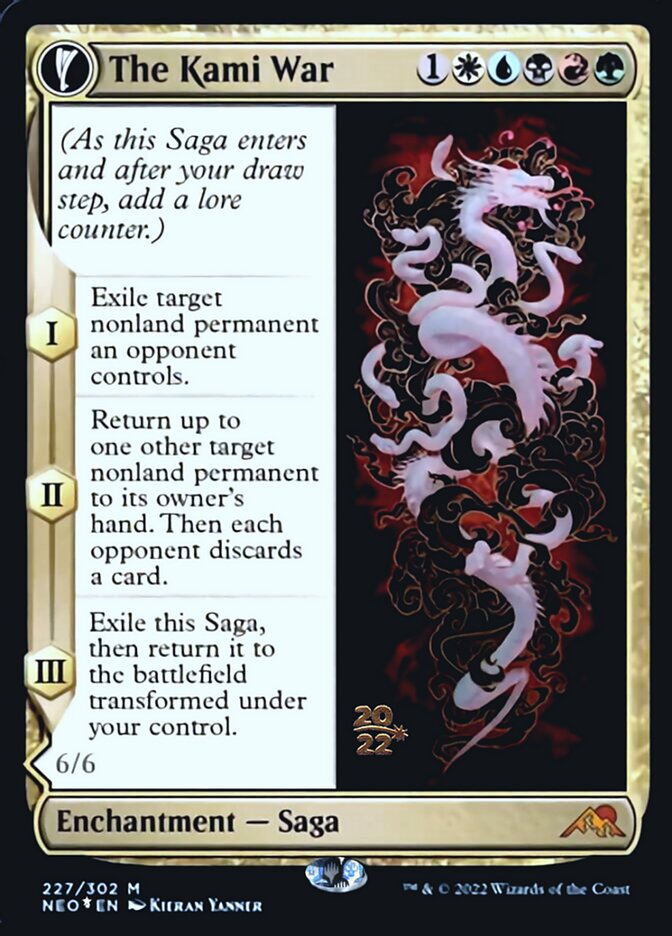 The Kami War // O-Kagachi Made Manifest [Kamigawa: Neon Dynasty Prerelease Promos] MTG Single Magic: The Gathering | Red Claw Gaming