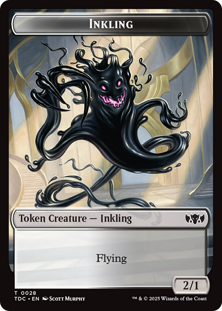 Inkling // Bird Double-Sided Token [Tarkir: Dragonstorm Commander Tokens] MTG Single Magic: The Gathering | Red Claw Gaming