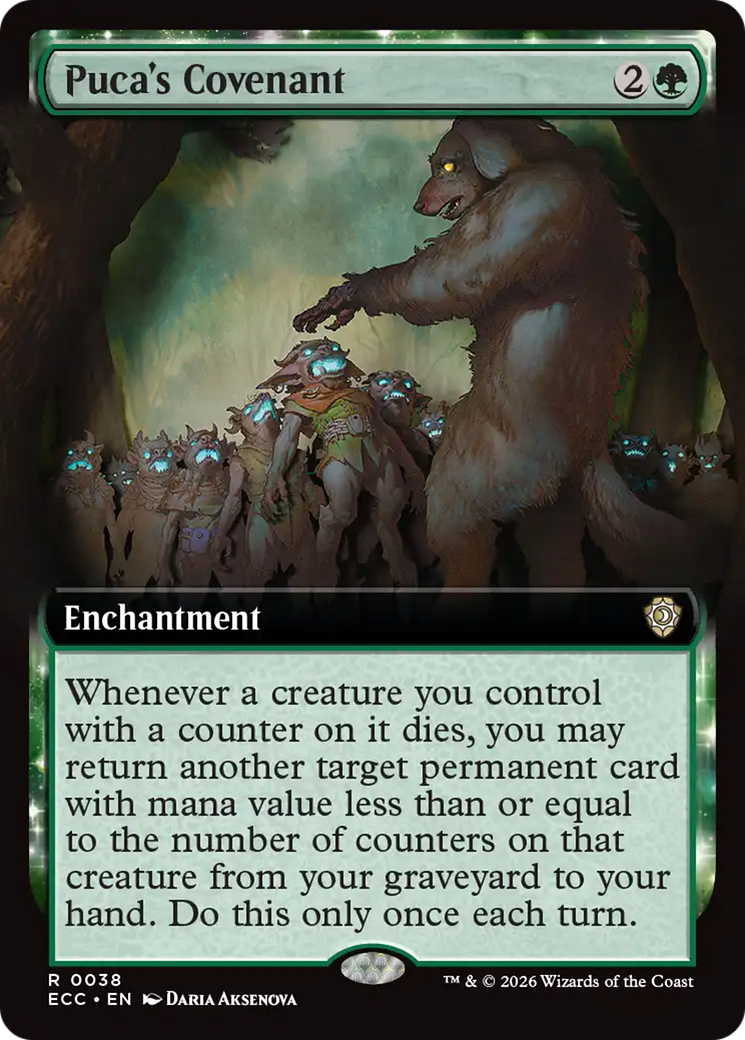 Puca's Covenant (Extended Art) [Lorwyn Eclipsed Commander] MTG Single Magic: The Gathering | Red Claw Gaming