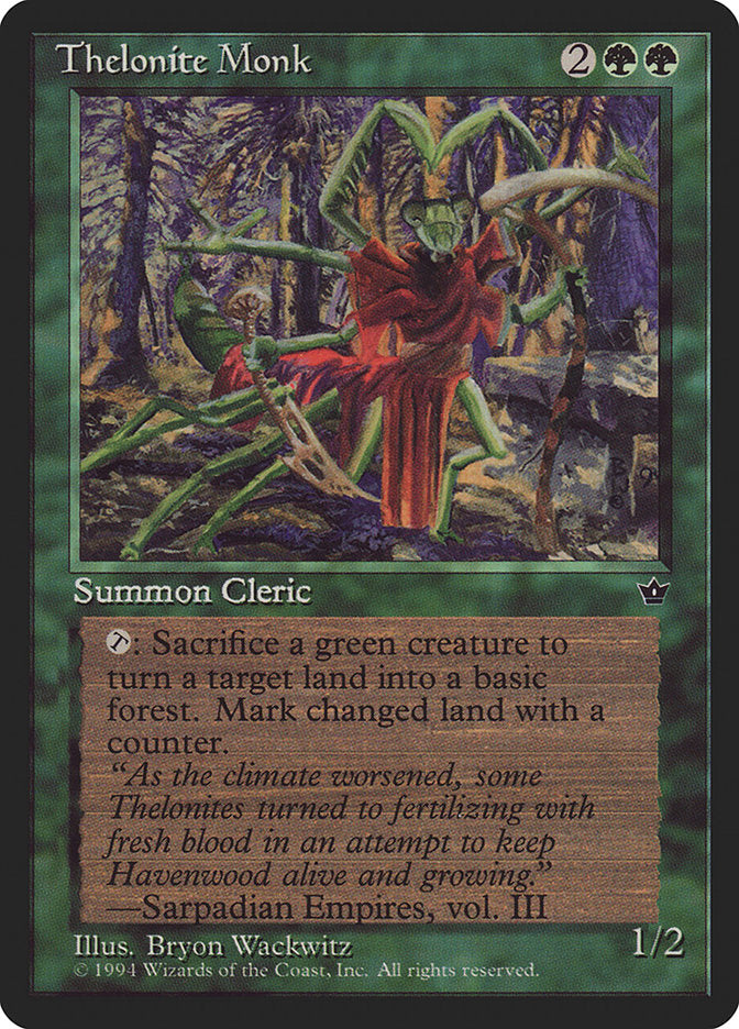 Thelonite Monk [Fallen Empires] MTG Single Magic: The Gathering | Red Claw Gaming