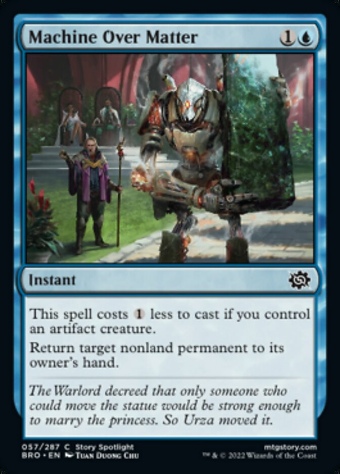Machine Over Matter [The Brothers' War] MTG Single Magic: The Gathering | Red Claw Gaming