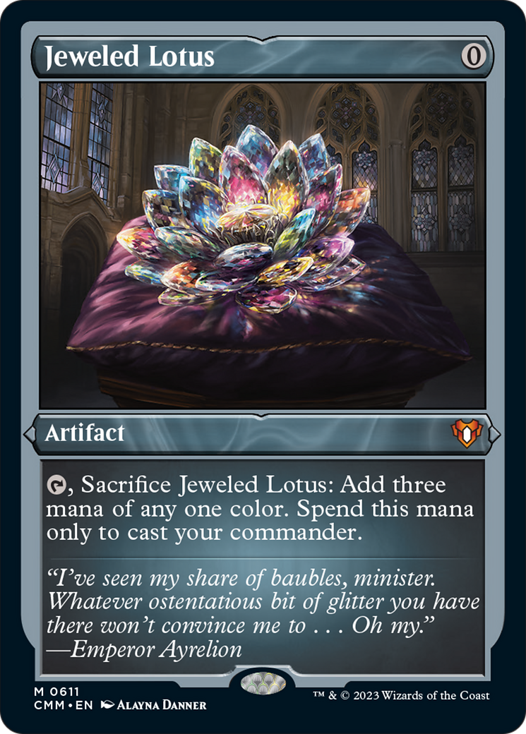 Jeweled Lotus (Foil Etched) [Commander Masters] MTG Single Magic: The Gathering | Red Claw Gaming