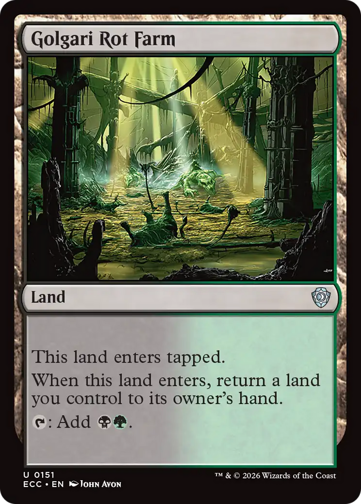 Golgari Rot Farm [Lorwyn Eclipsed Commander] MTG Single Magic: The Gathering | Red Claw Gaming