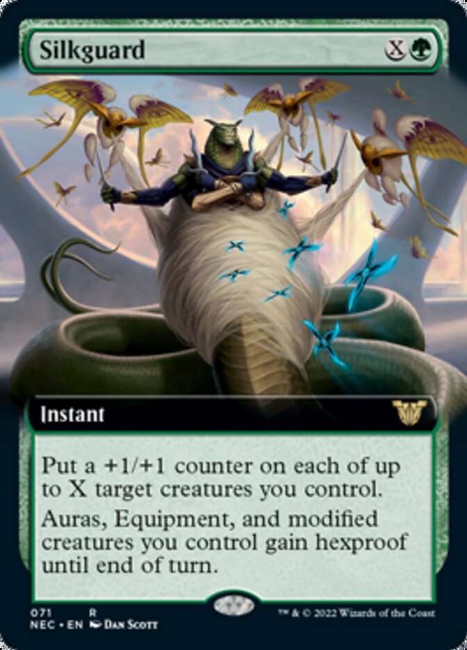 Silkguard (Extended Art) [Kamigawa: Neon Dynasty Commander] MTG Single Magic: The Gathering | Red Claw Gaming