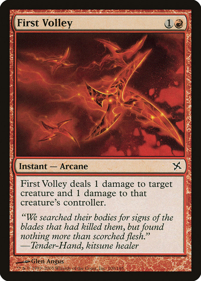 First Volley [Betrayers of Kamigawa] MTG Single Magic: The Gathering | Red Claw Gaming