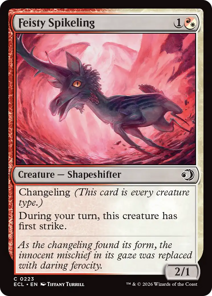 Feisty Spikeling [Lorwyn Eclipsed] MTG Single Magic: The Gathering | Red Claw Gaming