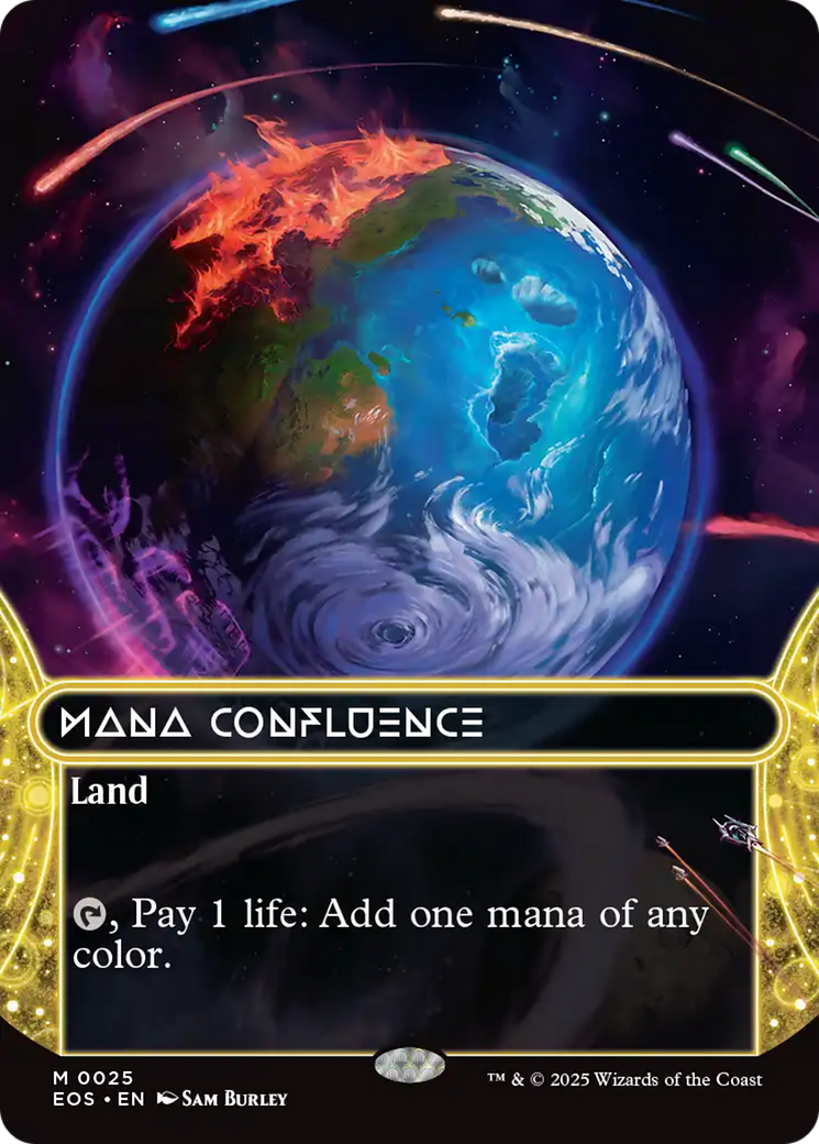 Mana Confluence (0025) (Borderless) [Edge of Eternities: Stellar Sights] MTG Single Magic: The Gathering | Red Claw Gaming