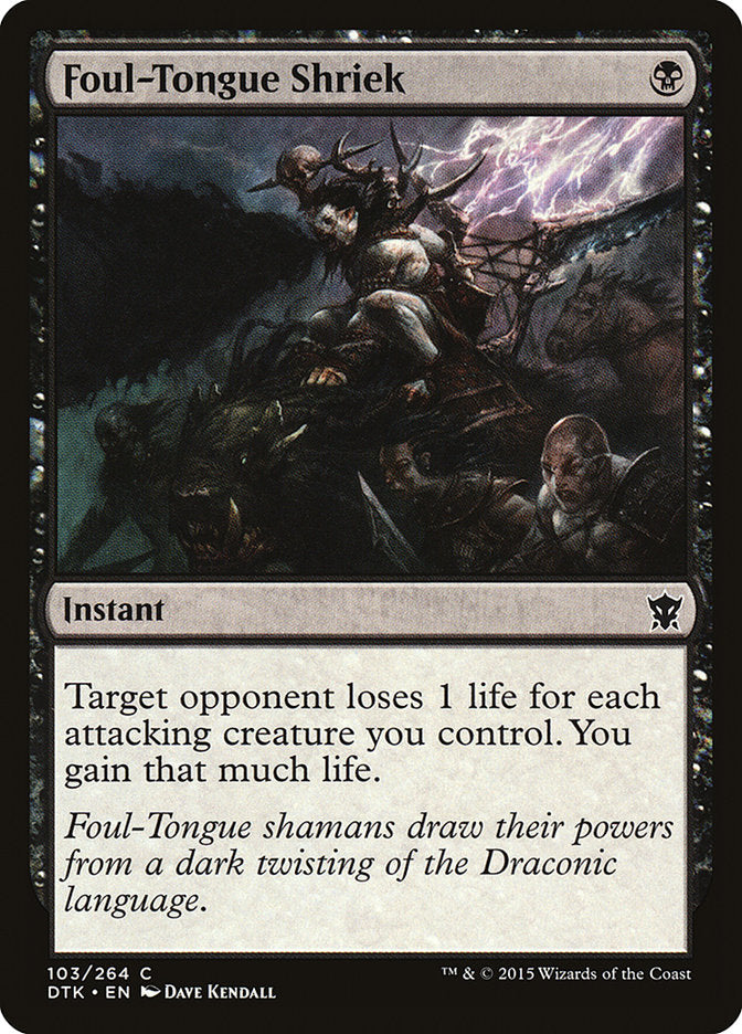 Foul-Tongue Shriek [Dragons of Tarkir] MTG Single Magic: The Gathering | Red Claw Gaming
