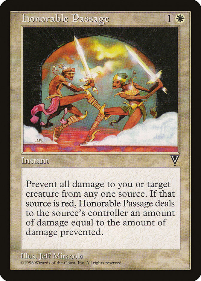 Honorable Passage [Visions] MTG Single Magic: The Gathering | Red Claw Gaming