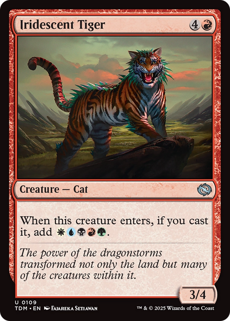 Iridescent Tiger [Tarkir: Dragonstorm] MTG Single Magic: The Gathering | Red Claw Gaming