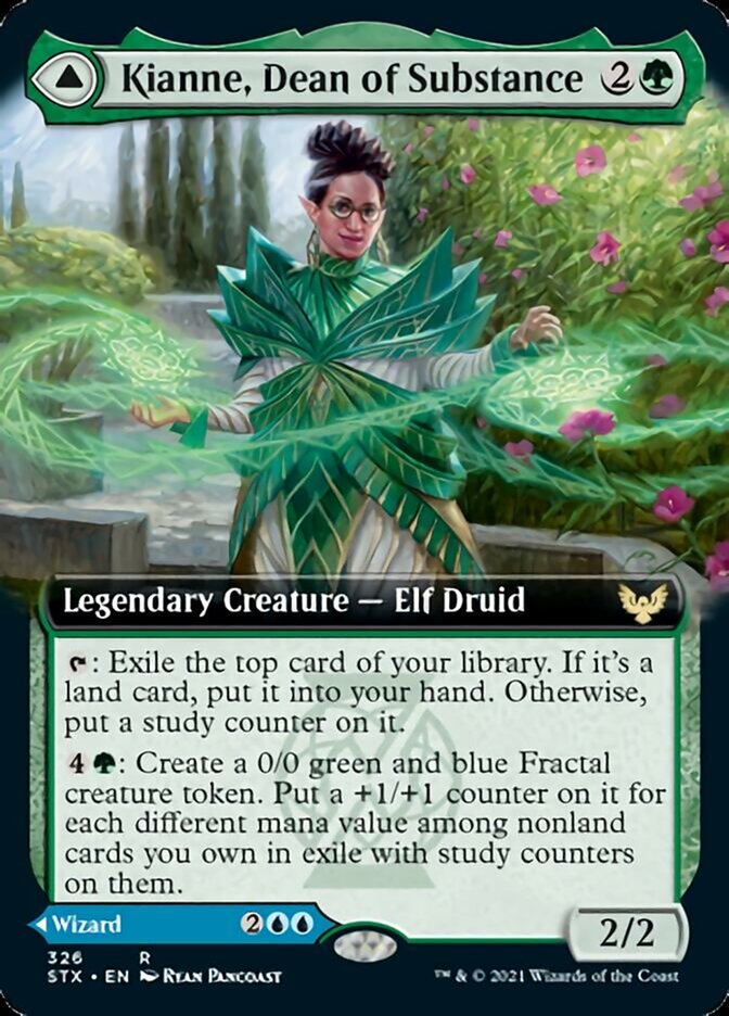 Kianne, Dean of Substance // Imbraham, Dean of Theory (Extended Art) [Strixhaven: School of Mages] MTG Single Magic: The Gathering | Red Claw Gaming