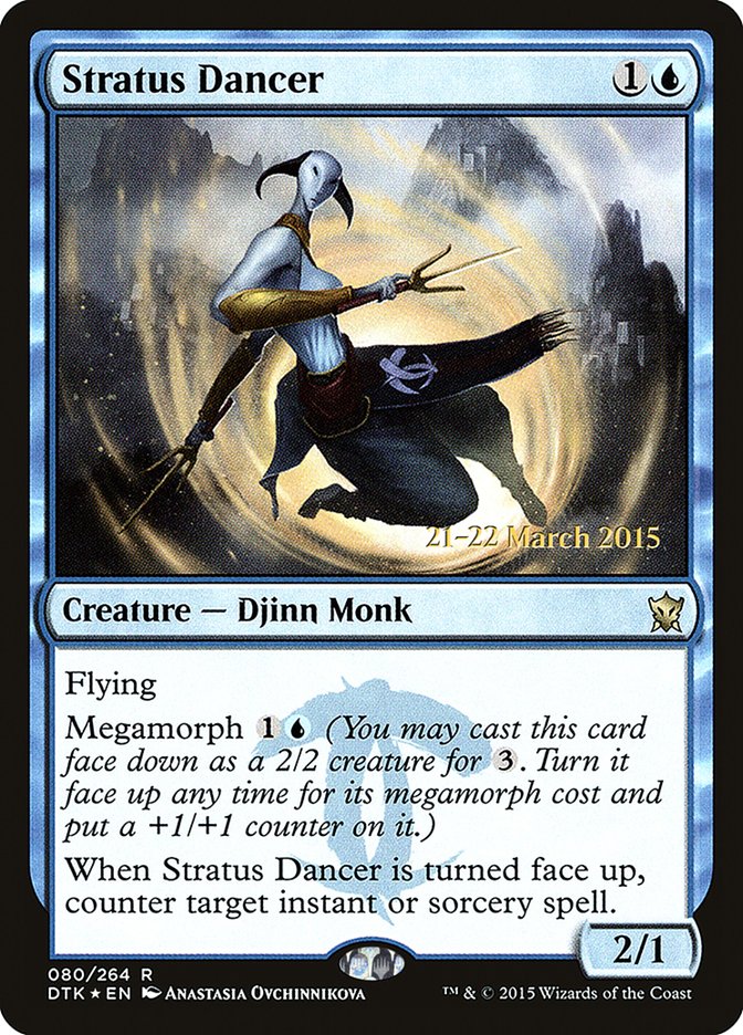 Stratus Dancer [Dragons of Tarkir Prerelease Promos] MTG Single Magic: The Gathering | Red Claw Gaming