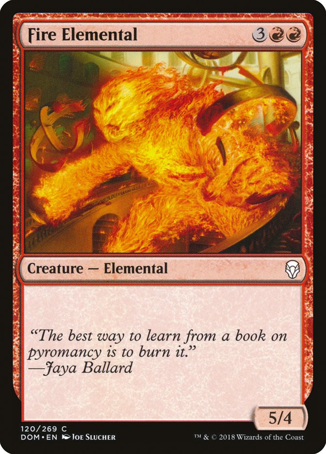 Fire Elemental [Dominaria] MTG Single Magic: The Gathering | Red Claw Gaming