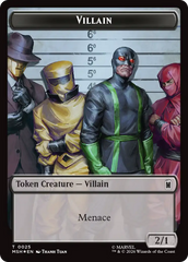 Shapeshifter (018) // Villain (025) Double-Sided Token (Surge Foil) [Marvel Super Heroes Commander Tokens] | Red Claw Gaming