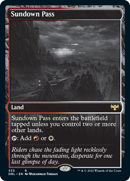 Sundown Pass [Innistrad: Double Feature] MTG Single Magic: The Gathering | Red Claw Gaming