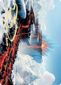 Surtland Frostpyre Art Card (Gold-Stamped Signature) [Kaldheim Art Series] MTG Single Magic: The Gathering | Red Claw Gaming