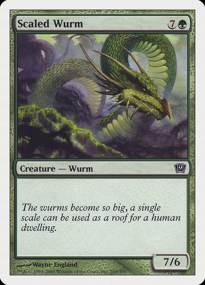 Scaled Wurm [Ninth Edition] MTG Single Magic: The Gathering | Red Claw Gaming