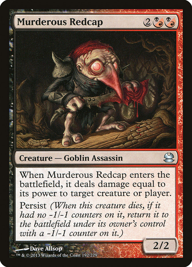 Murderous Redcap [Modern Masters] MTG Single Magic: The Gathering | Red Claw Gaming