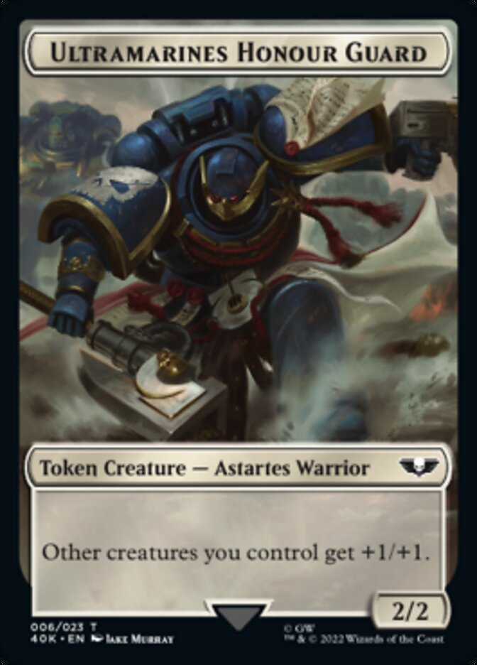 Soldier (003) // Ultramarines Honour Guard Double-Sided Token [Warhammer 40,000 Tokens] MTG Single Magic: The Gathering | Red Claw Gaming