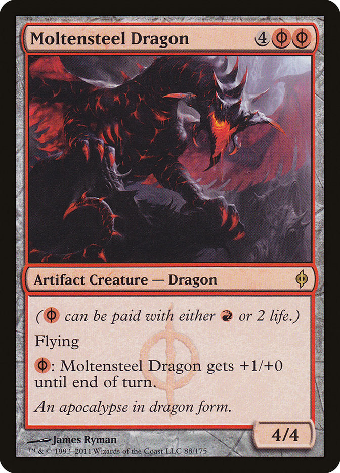 Moltensteel Dragon [New Phyrexia] MTG Single Magic: The Gathering | Red Claw Gaming