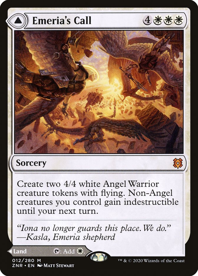 Emeria's Call // Emeria, Shattered Skyclave [Zendikar Rising] MTG Single Magic: The Gathering | Red Claw Gaming