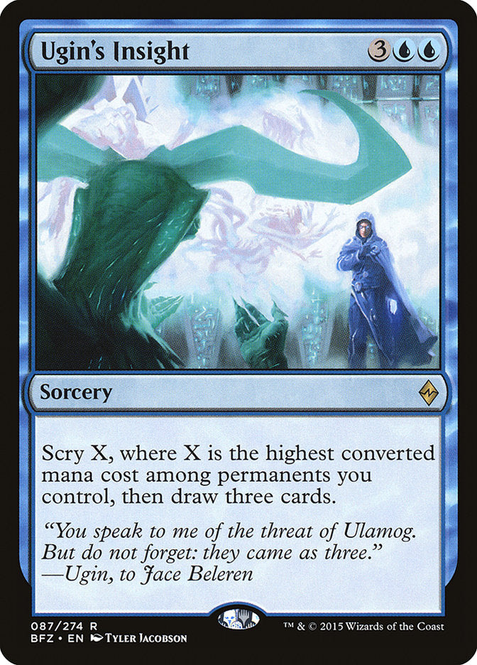 Ugin's Insight [Battle for Zendikar] MTG Single Magic: The Gathering | Red Claw Gaming