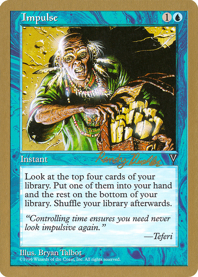 Impulse (Randy Buehler) [World Championship Decks 1998] MTG Single Magic: The Gathering | Red Claw Gaming