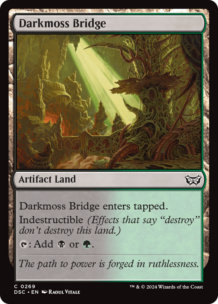Darkmoss Bridge [Duskmourn: House of Horror Commander] MTG Single Magic: The Gathering | Red Claw Gaming