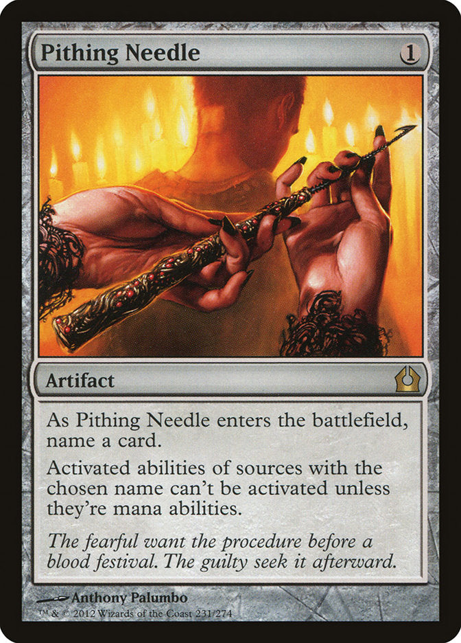 Pithing Needle [Return to Ravnica] MTG Single Magic: The Gathering | Red Claw Gaming