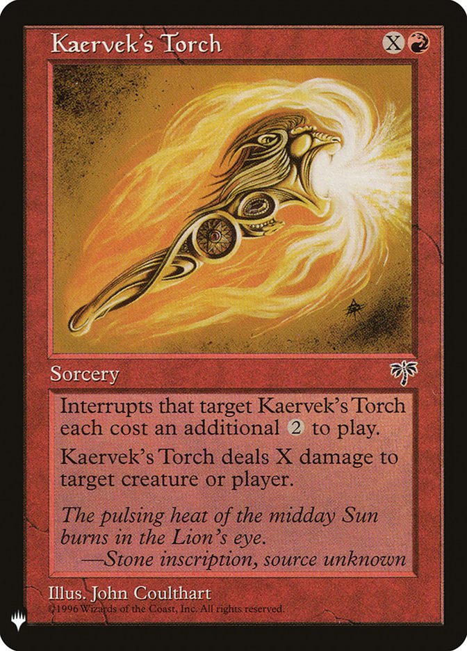 Kaervek's Torch [Mystery Booster] MTG Single Magic: The Gathering | Red Claw Gaming