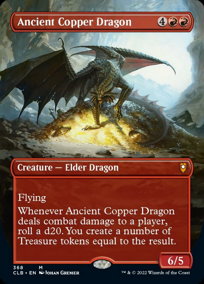 Ancient Copper Dragon (Borderless Alternate Art) [Commander Legends: Battle for Baldur's Gate] MTG Single Magic: The Gathering | Red Claw Gaming