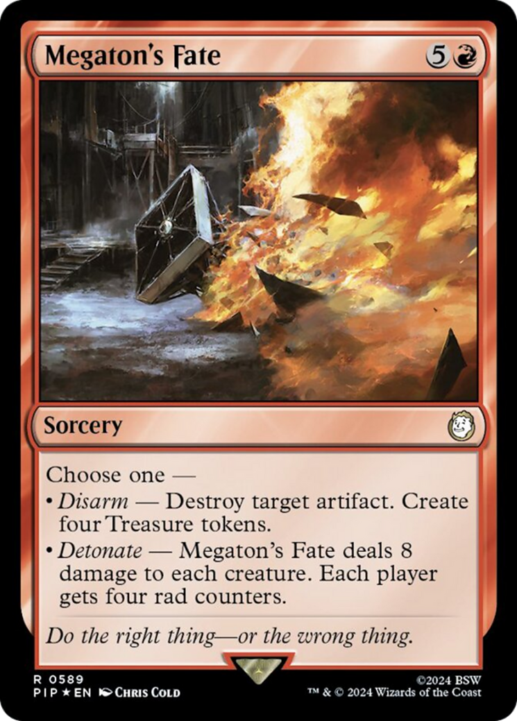 Megaton's Fate (Surge Foil) [Fallout] MTG Single Magic: The Gathering | Red Claw Gaming