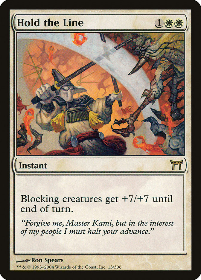Hold the Line [Champions of Kamigawa] MTG Single Magic: The Gathering | Red Claw Gaming