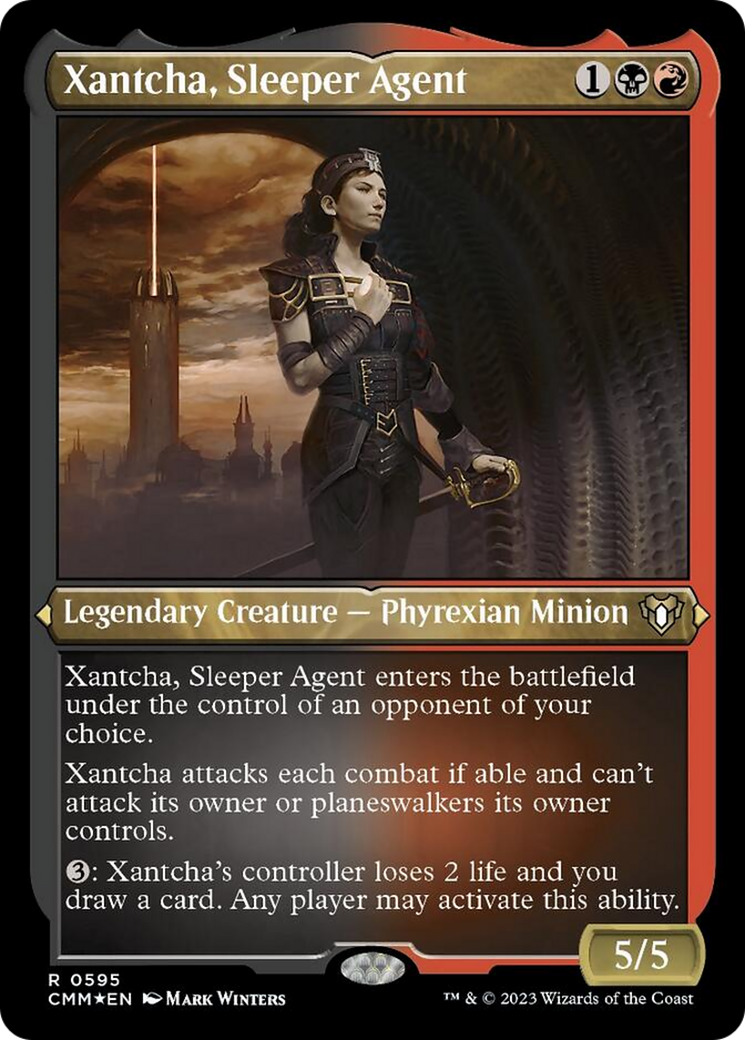 Xantcha, Sleeper Agent (Foil Etched) [Commander Masters] MTG Single Magic: The Gathering | Red Claw Gaming