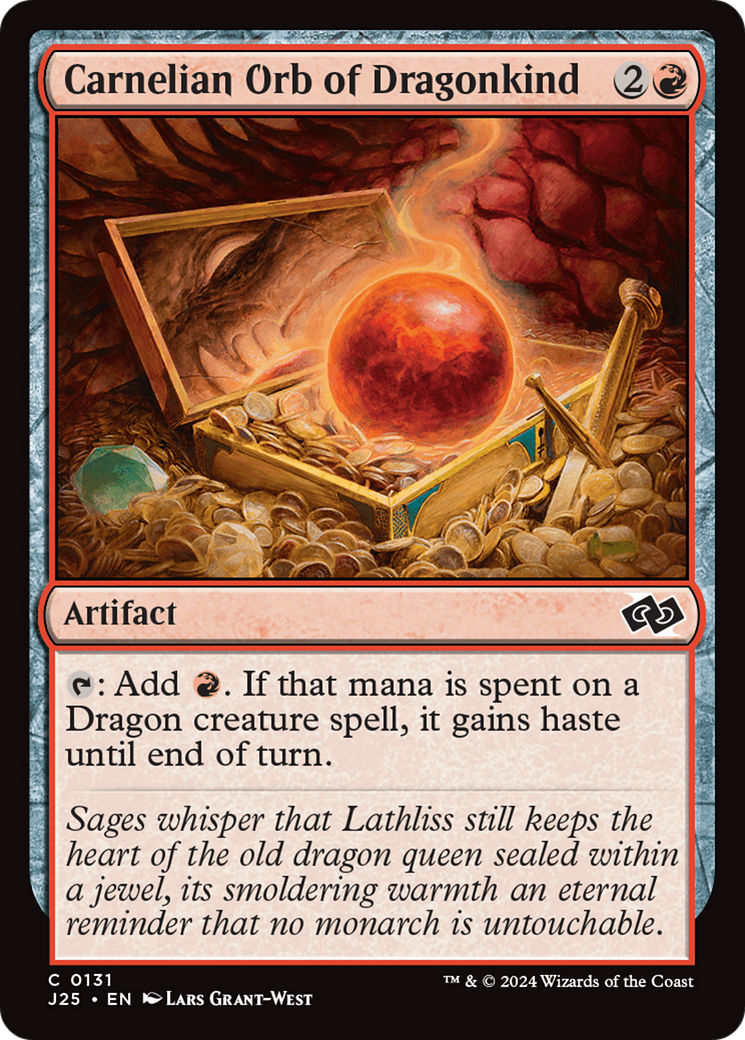 Carnelian Orb of Dragonkind [Foundations Jumpstart] MTG Single Magic: The Gathering | Red Claw Gaming