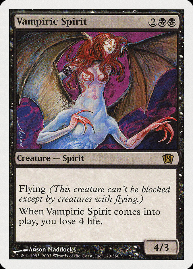 Vampiric Spirit [Eighth Edition] MTG Single Magic: The Gathering | Red Claw Gaming