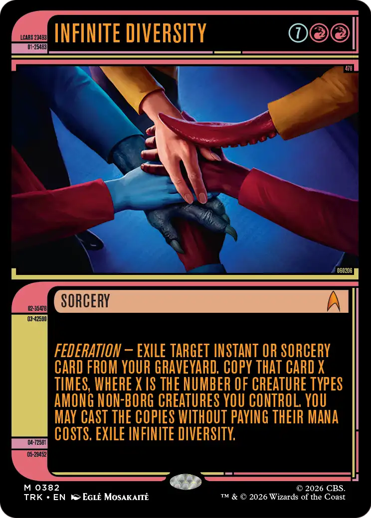 Infinite Diversity (Showcase) [Star Trek] MTG Single Magic: The Gathering | Red Claw Gaming