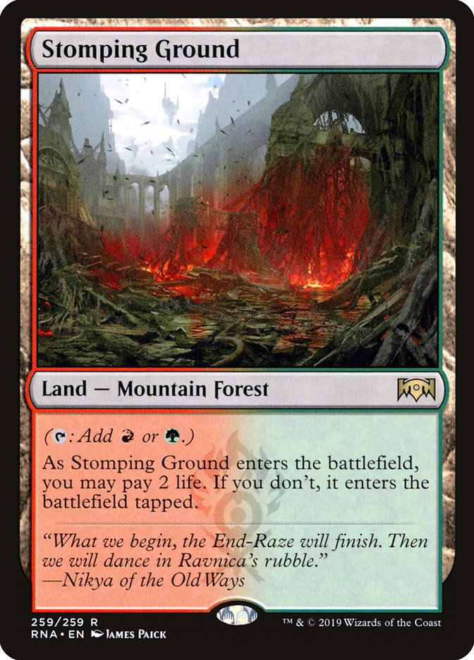 Stomping Ground [Ravnica Allegiance] MTG Single Magic: The Gathering | Red Claw Gaming