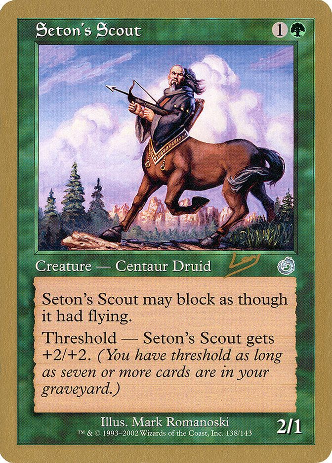 Seton's Scout (Raphael Levy) [World Championship Decks 2002] MTG Single Magic: The Gathering | Red Claw Gaming