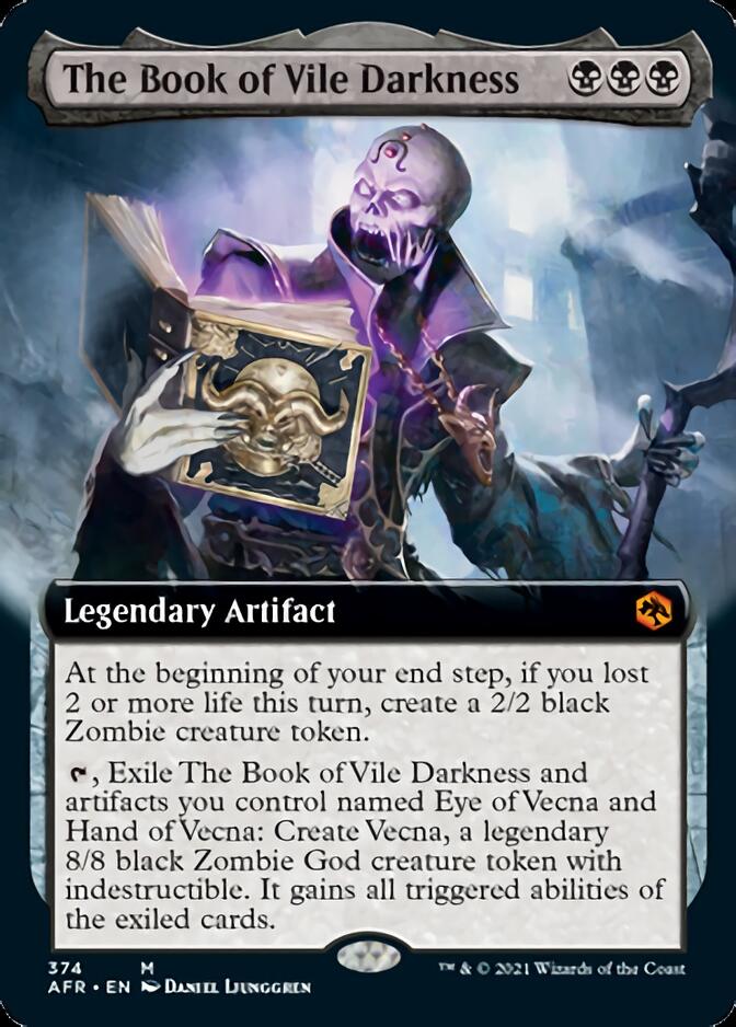 The Book of Vile Darkness (Extended Art) [Dungeons & Dragons: Adventures in the Forgotten Realms] MTG Single Magic: The Gathering | Red Claw Gaming