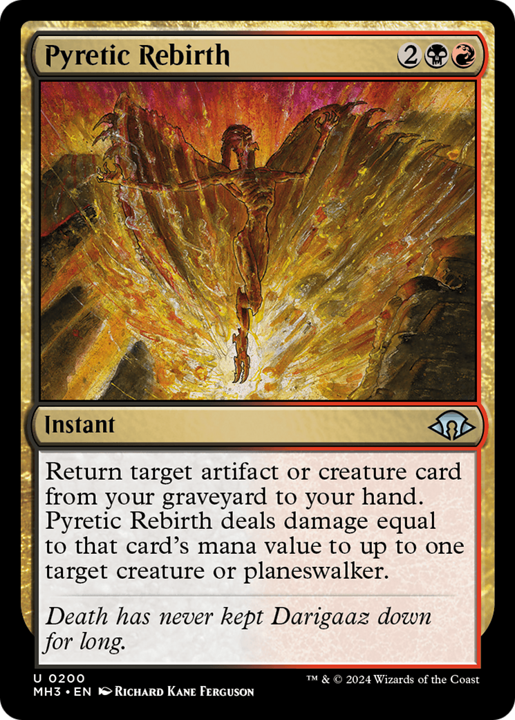 Pyretic Rebirth [Modern Horizons 3] MTG Single Magic: The Gathering | Red Claw Gaming