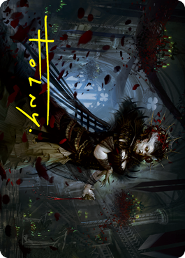Falkenrath Forebear Art Card (Gold-Stamped Signature) [Innistrad: Crimson Vow Art Series] MTG Single Magic: The Gathering | Red Claw Gaming