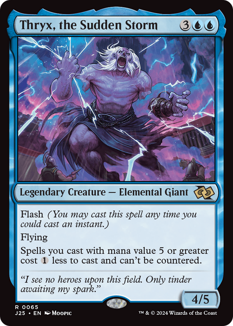 Thryx, the Sudden Storm (Anime) [Foundations Jumpstart] MTG Single Magic: The Gathering | Red Claw Gaming