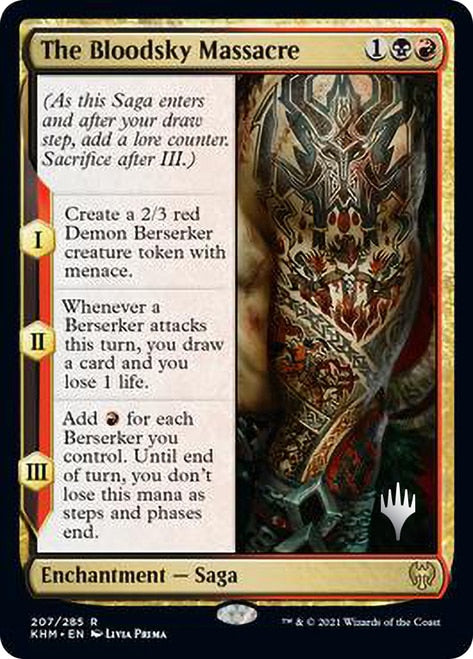 The Bloodsky Massacre (Promo Pack) [Kaldheim Promos] MTG Single Magic: The Gathering | Red Claw Gaming