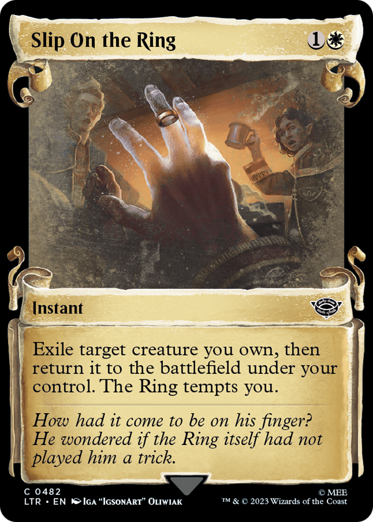 Slip on the Ring [The Lord of the Rings: Tales of Middle-Earth Showcase Scrolls] MTG Single Magic: The Gathering | Red Claw Gaming