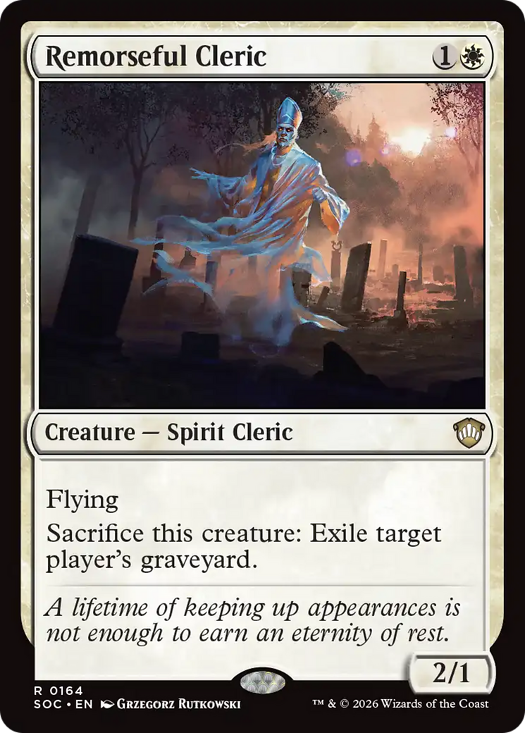 Remorseful Cleric [Secrets of Strixhaven Commander] MTG Single Magic: The Gathering | Red Claw Gaming