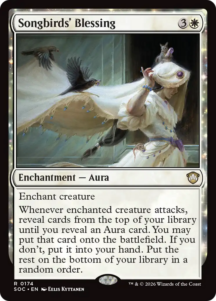 Songbirds' Blessing [Secrets of Strixhaven Commander] MTG Single Magic: The Gathering | Red Claw Gaming