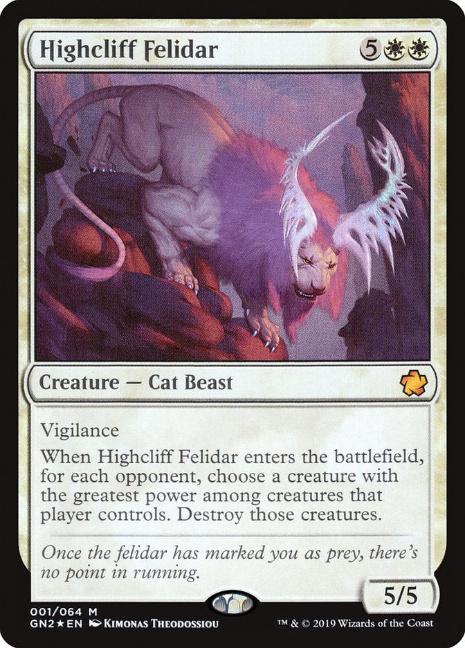 Highcliff Felidar [Game Night 2019] MTG Single Magic: The Gathering | Red Claw Gaming