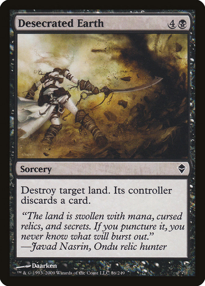 Desecrated Earth [Zendikar] MTG Single Magic: The Gathering | Red Claw Gaming